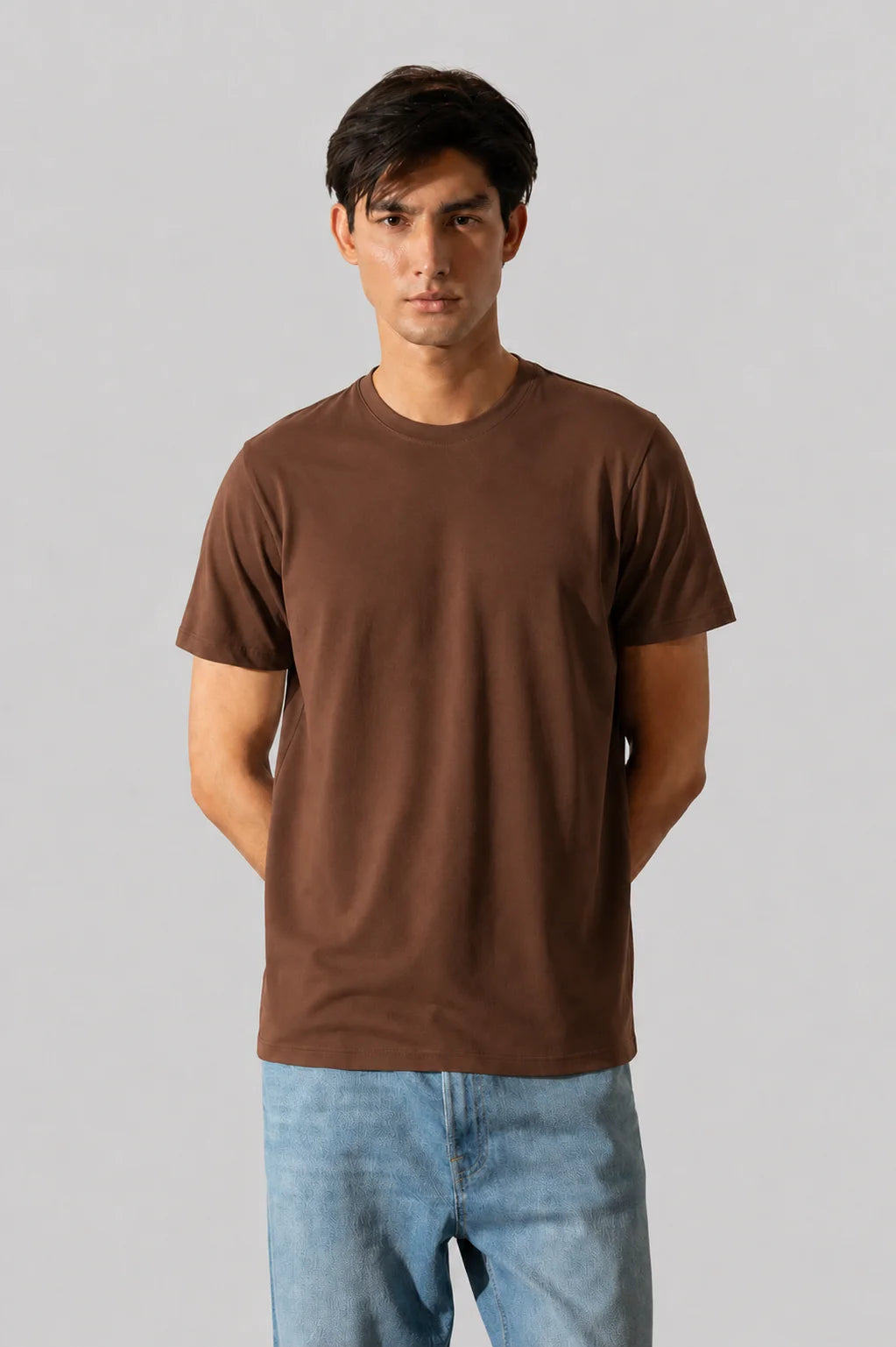 Brown Plain Tee