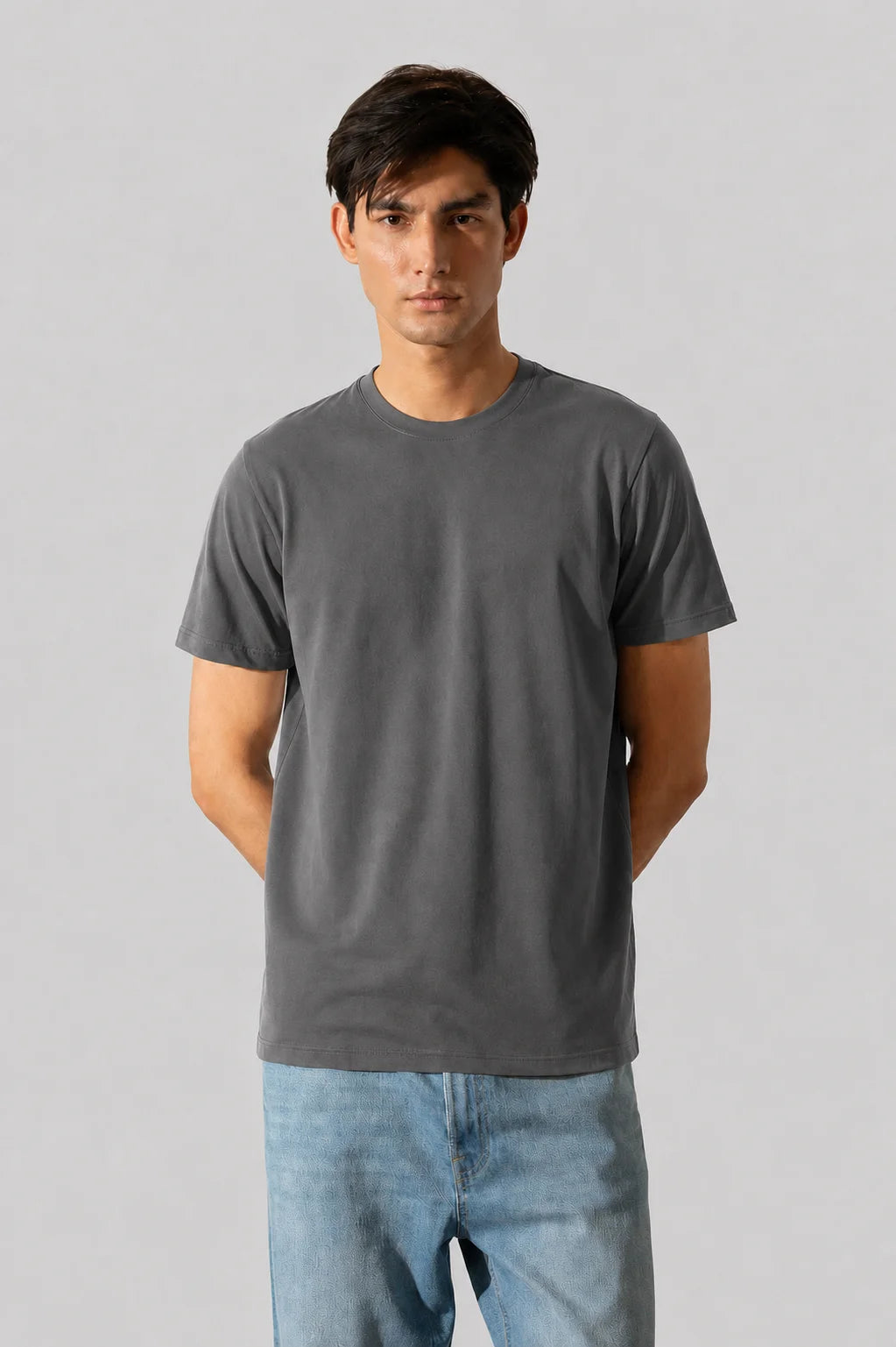 Dark Gray Plain Tee