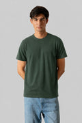 Bottle Green Plain Tee