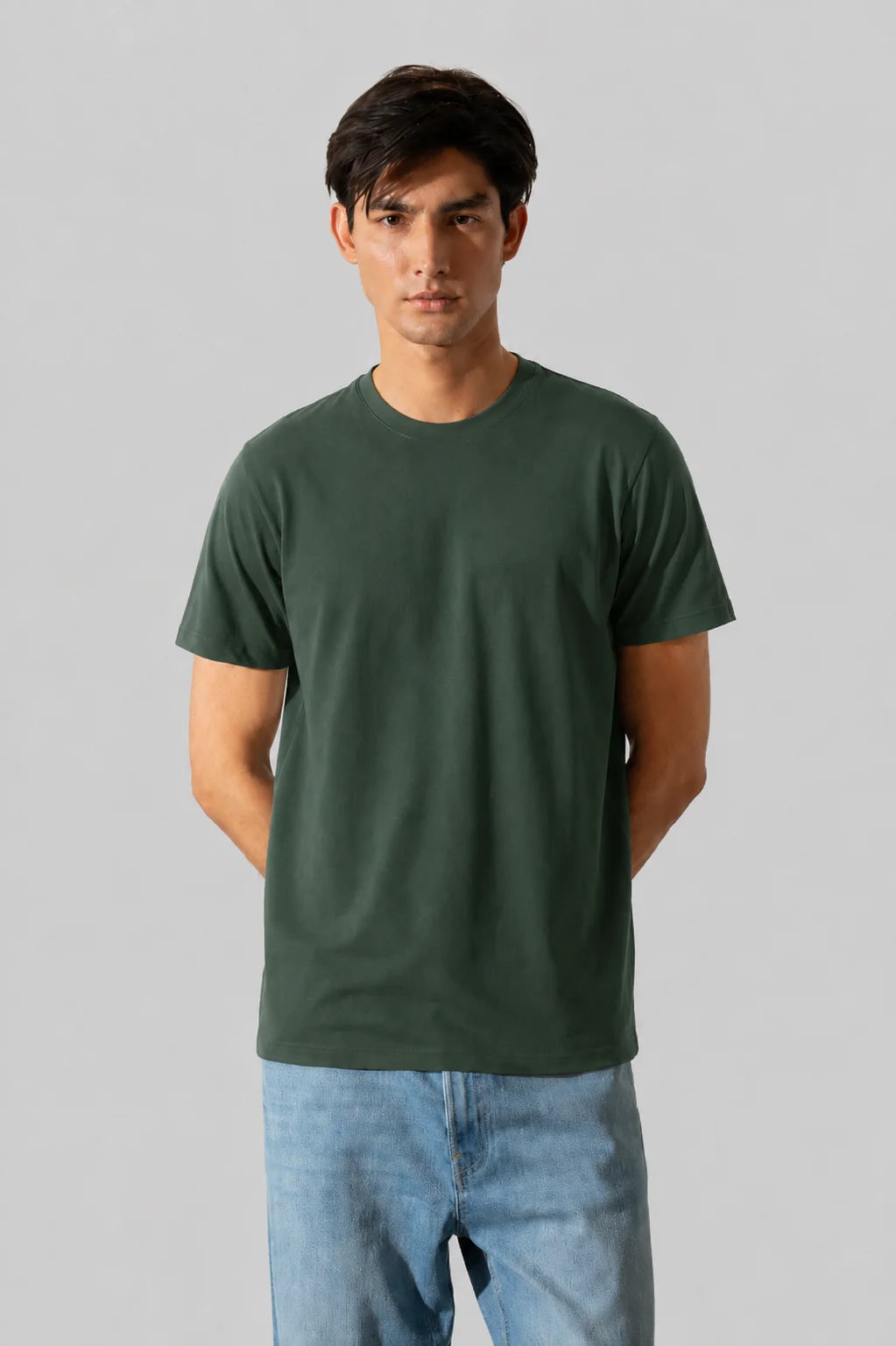 Bottle Green Plain Tee