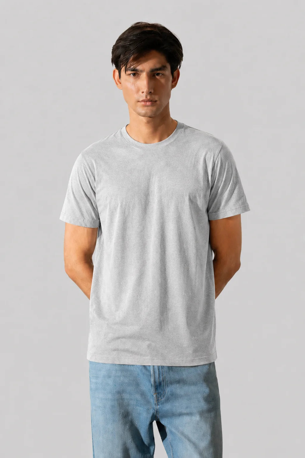 Heather Grey Plain Tee