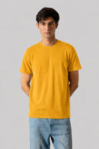 Mustard Plain Fit Tee