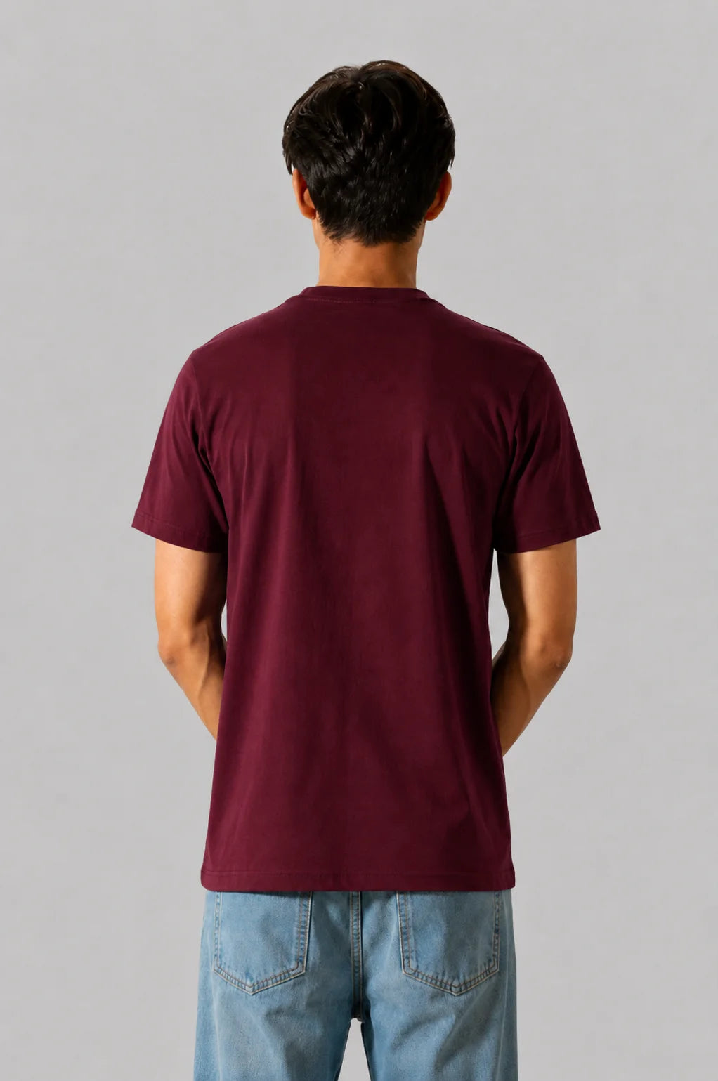 Maroon Plain Tee
