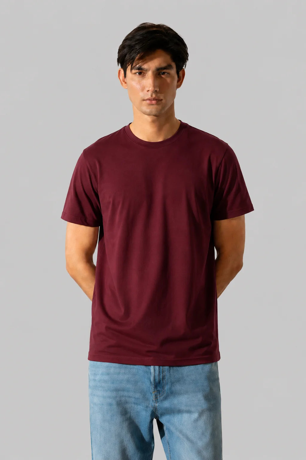Maroon Plain Tee