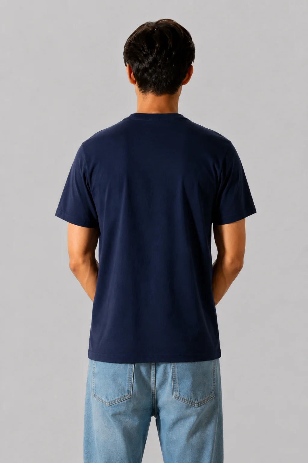 Navy Blue Plain Tee