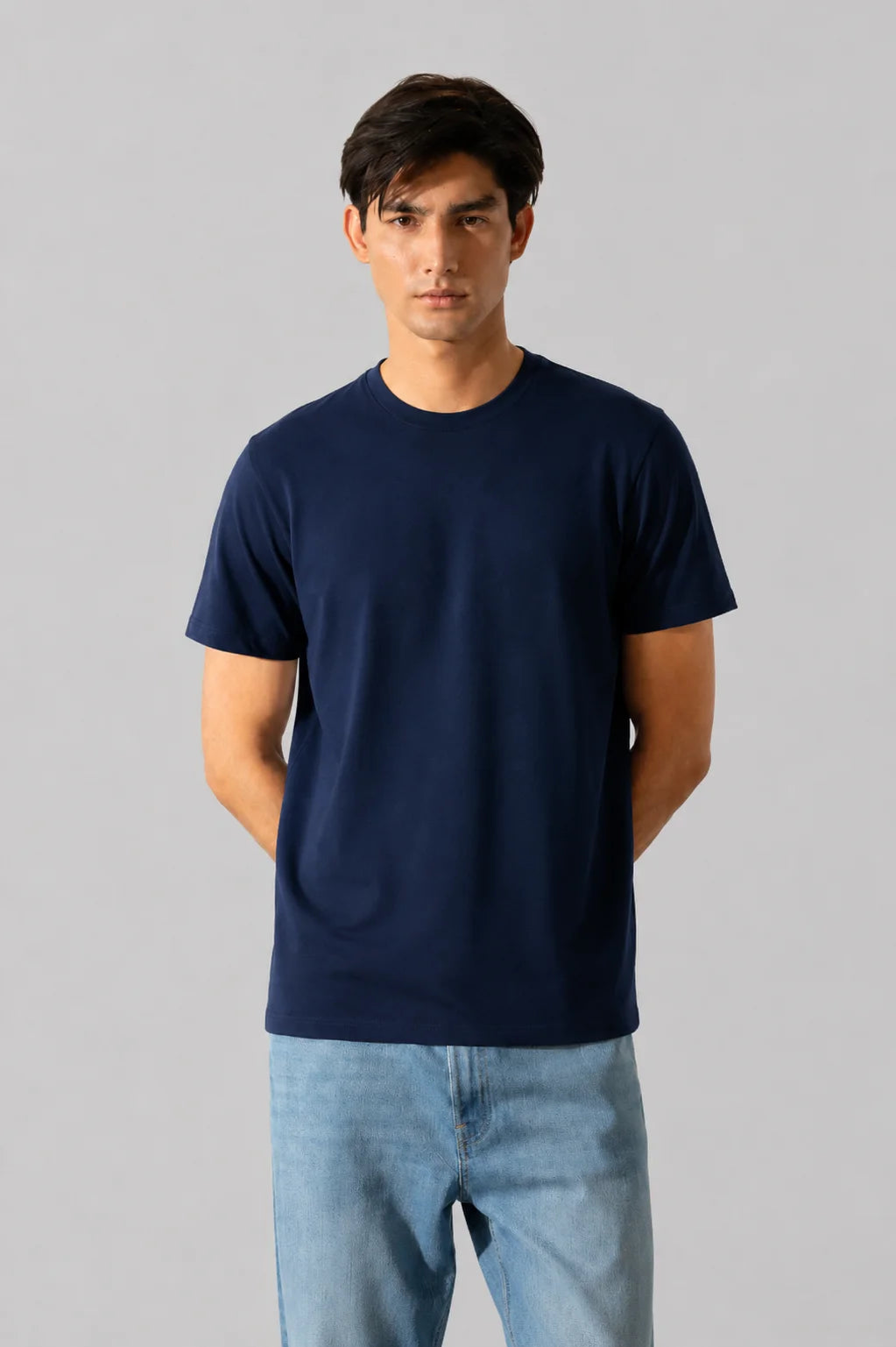 Navy Blue Plain Tee
