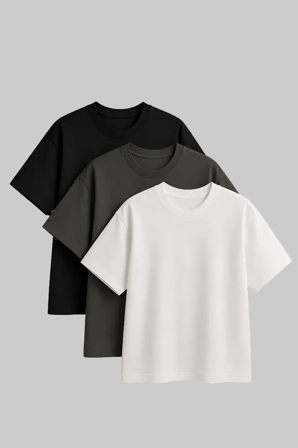 Pack of 3 Plain T Shirts