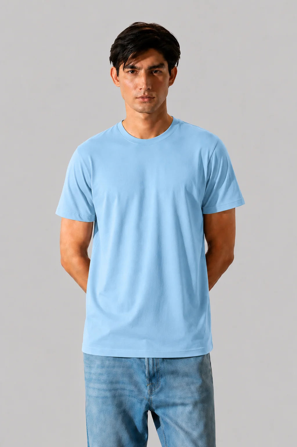Sky Blue Plain Tee