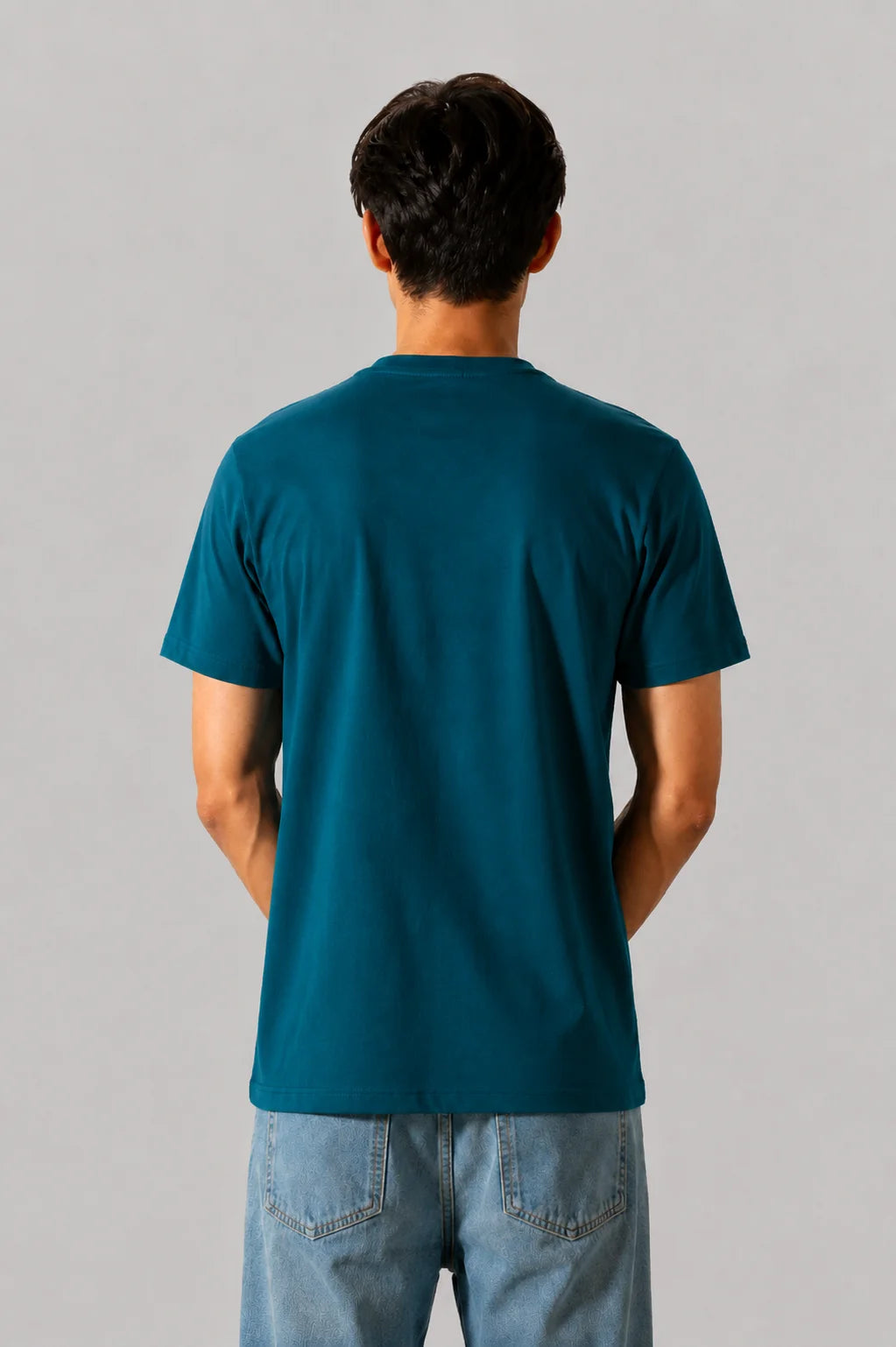 Teal Blue  Plain Tee