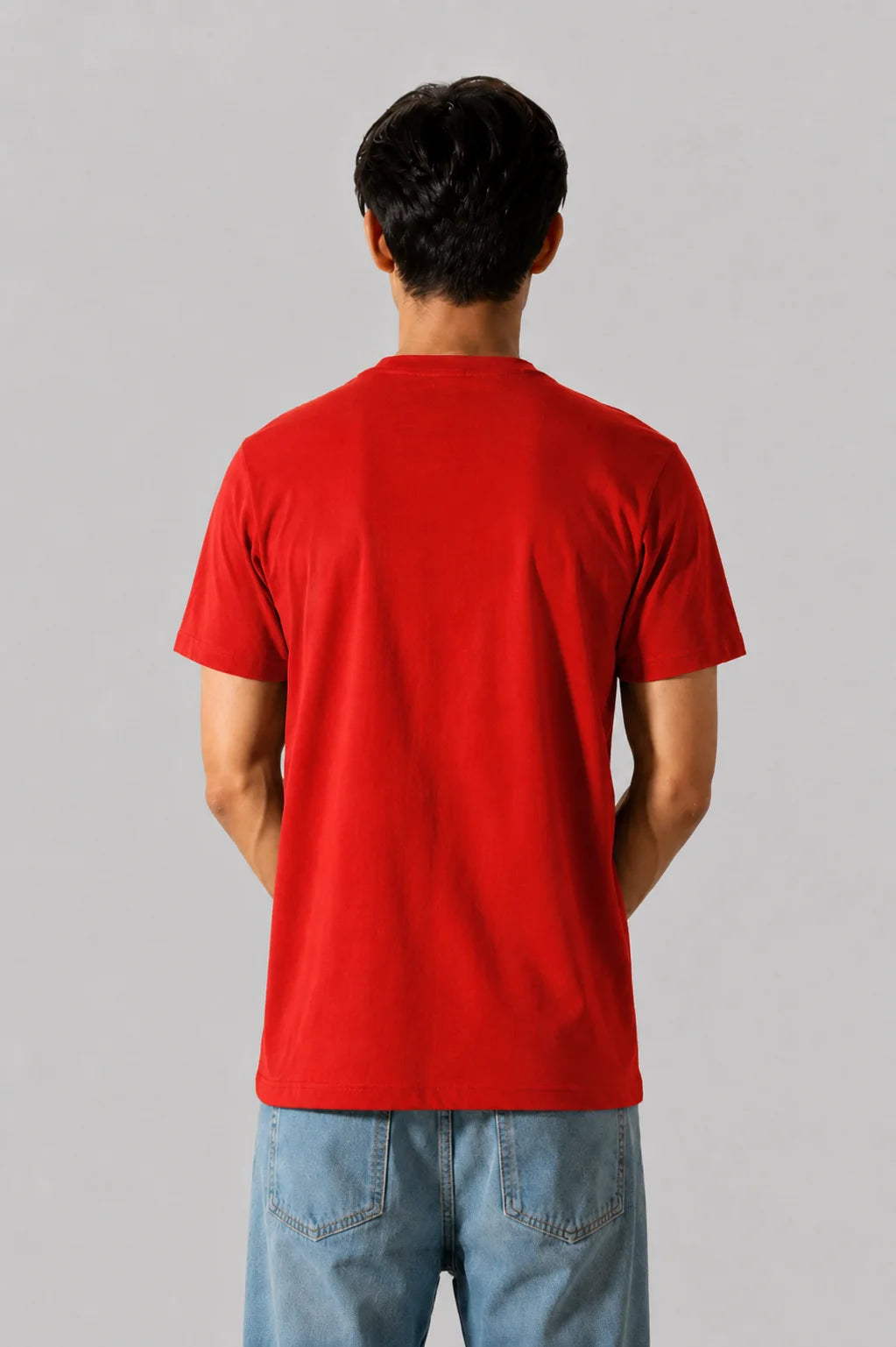 Tomato Red Plain Tee