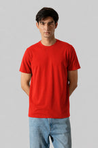 Tomato Red Plain Tee