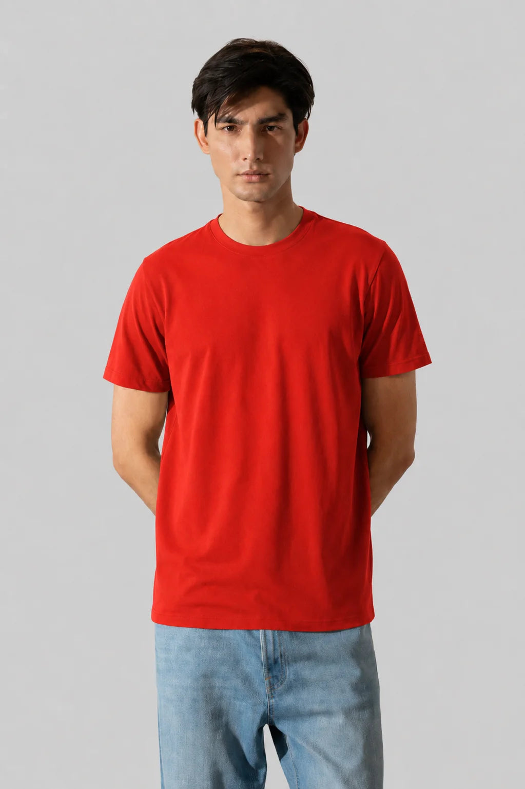 Tomato Red Plain Tee