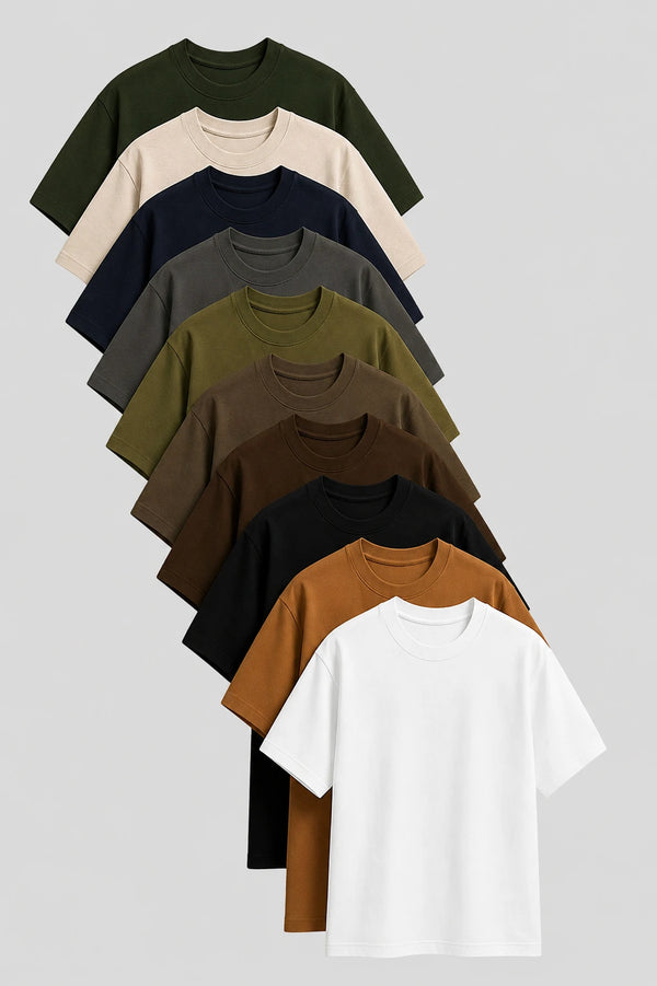 Pack of 10 Plain T Shirts